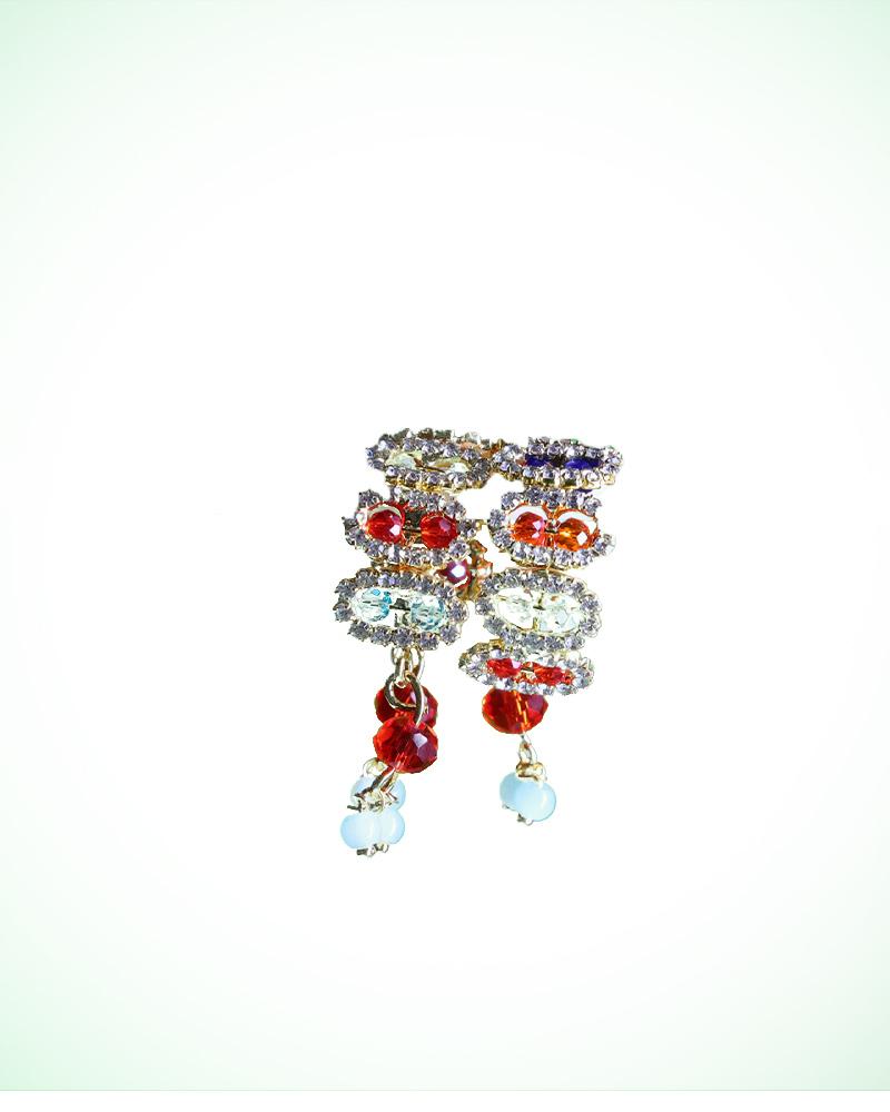 Exquisite Multi-Color Stone & Crystal Deity Bracelets For Laddu Gopal And Other Idols Exquisite Multi-Color Stone & Crystal Deity Bracelets For Laddu Gopal And Other Idols