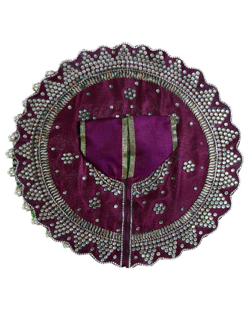 Maroon Velvet Bal Gopal Dress With Sparkling Embellishments Maroon Velvet Bal Gopal Dress With Sparkling Embellishments