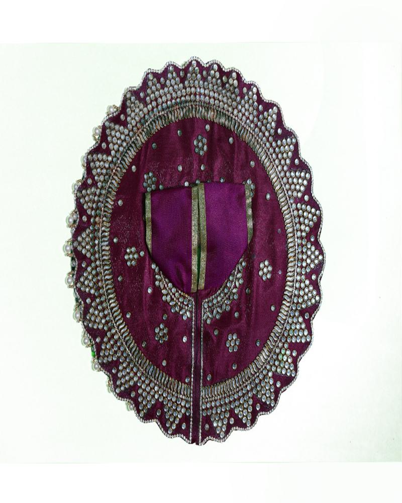 Maroon Velvet Bal Gopal Dress With Sparkling Embellishments