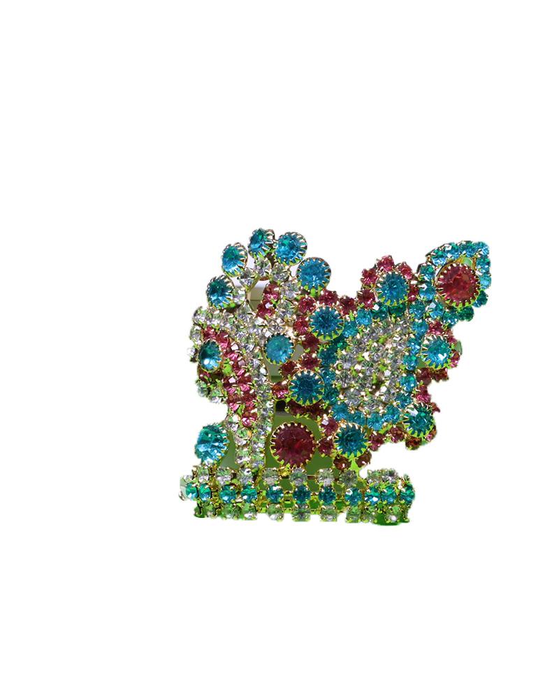 Modern Design Deity Crown With Full Crystal Embellishment