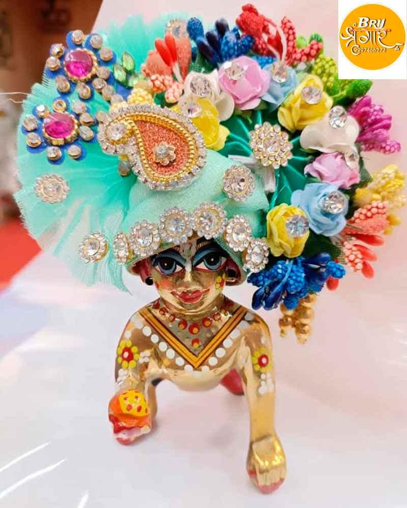 Laddu Gopal Pagdi Designer Mukut for Bal Gopal Idol