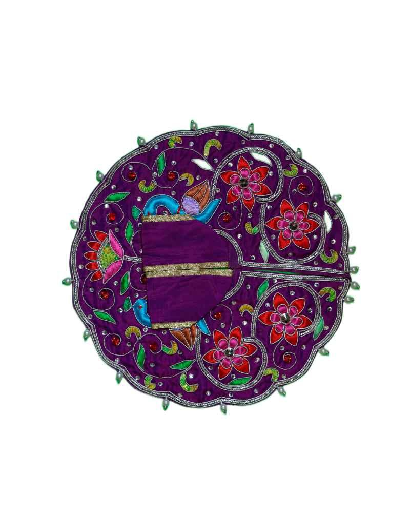 Traditional Purple Laddu Gopal Dress Poshak Designer Style