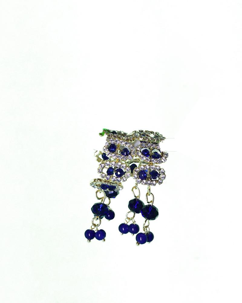 Regal Deep Blue Crystal & Rhinestone Deity Bracelets For God Idols Regal Deep Blue Crystal & Rhinestone Deity Bracelets For God Idols