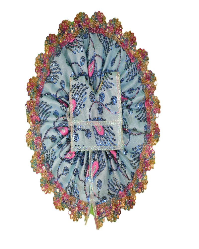 Stylish Grey And Pink Laddu Gopal Dress With Intricate Sequin Design